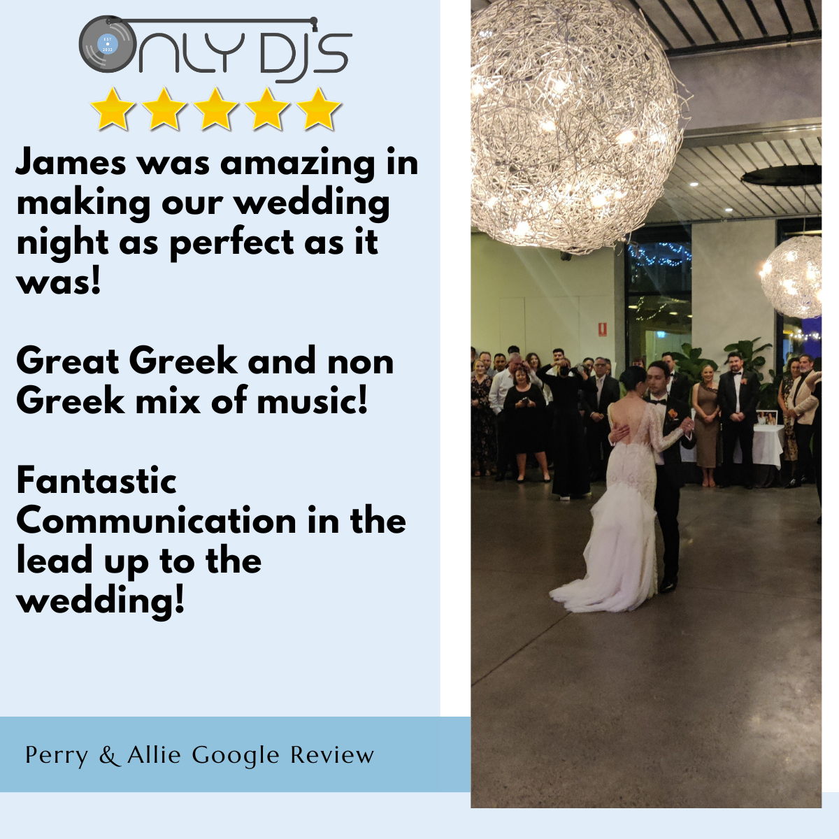 Greek Wedding DJ Review